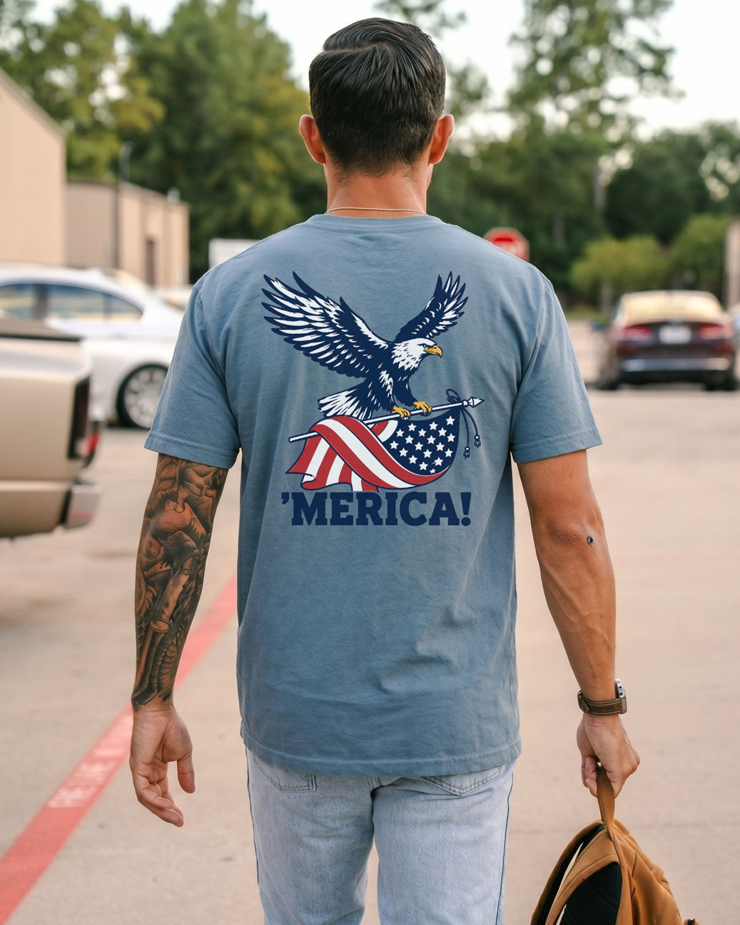 ‘Merica! Flag Eagle T-shirt
