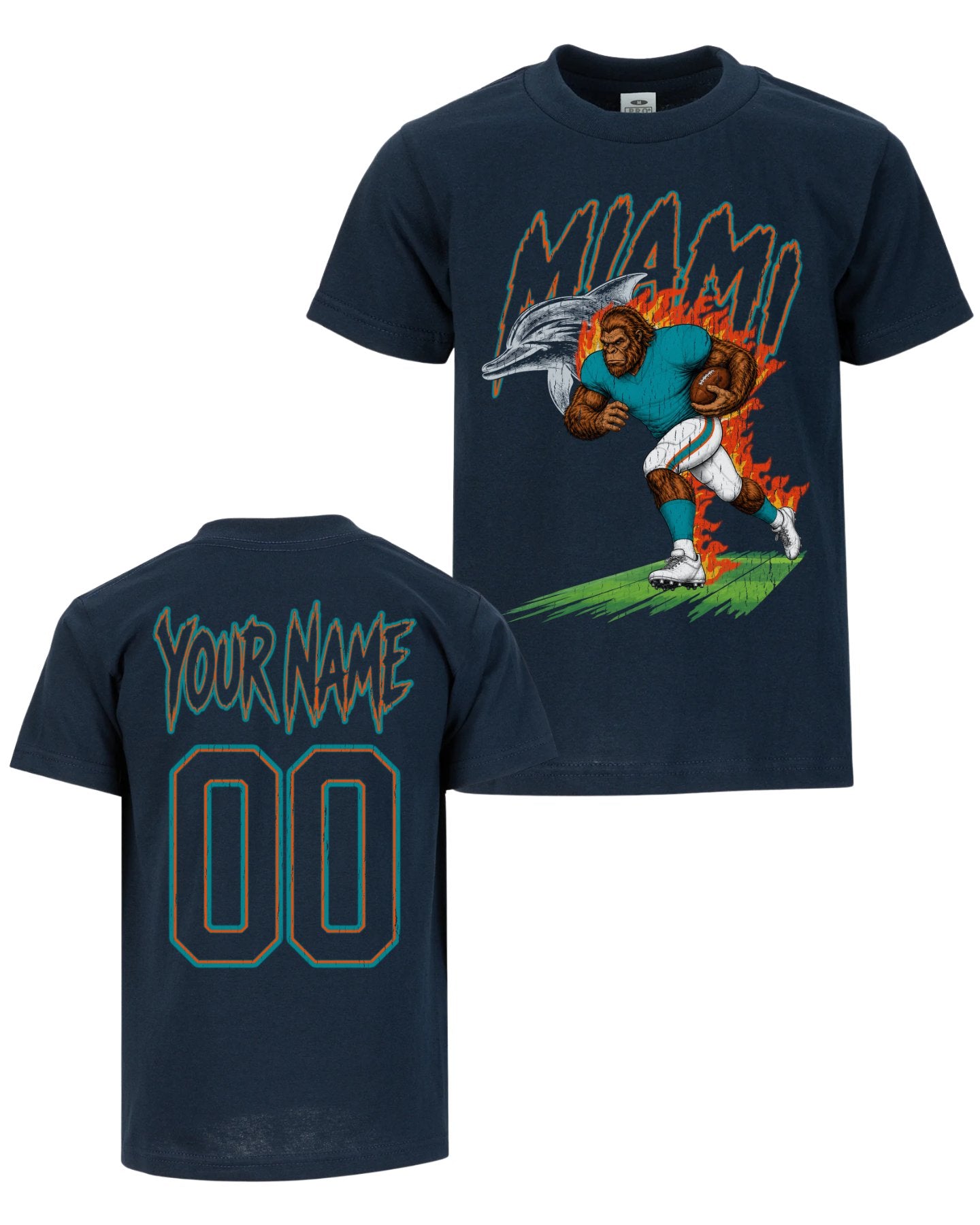 Personalized Miami Phantom Inferno Football T-shirt