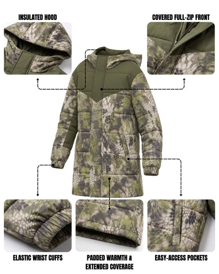 Kids' Moss Scale Camo Coat Jacket