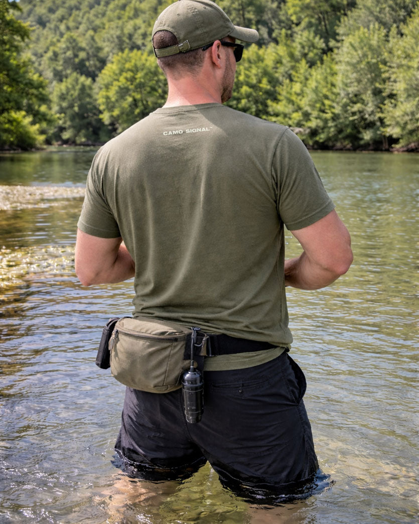 Never Hunt Alone Outdoor T-shirt