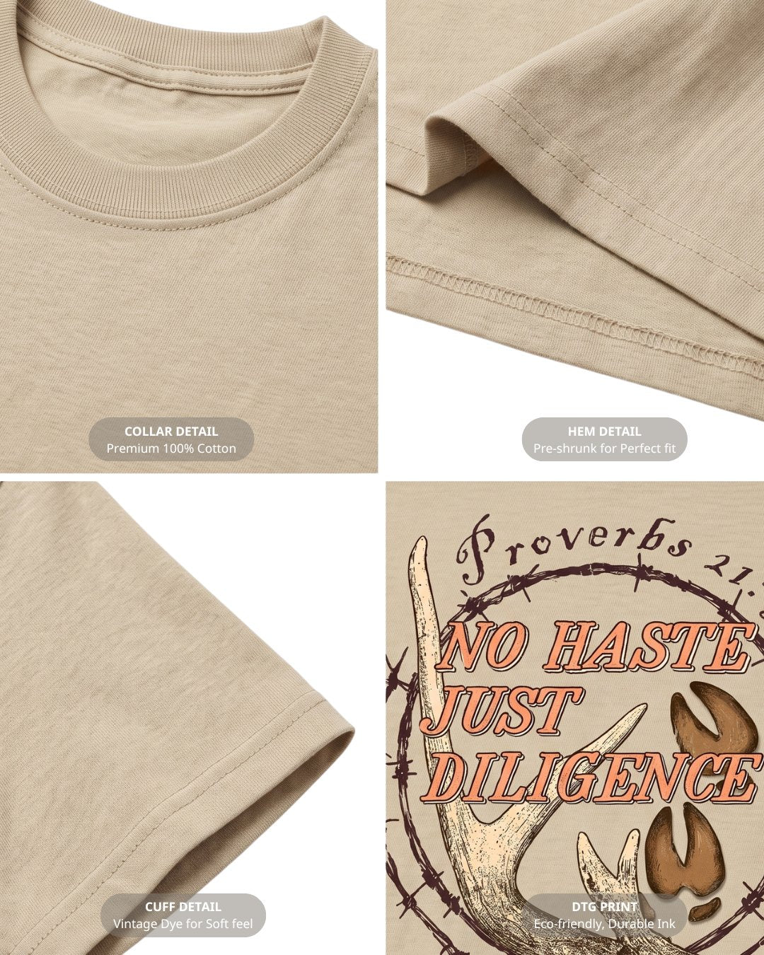 No Haste, Just Diligence T-shirt