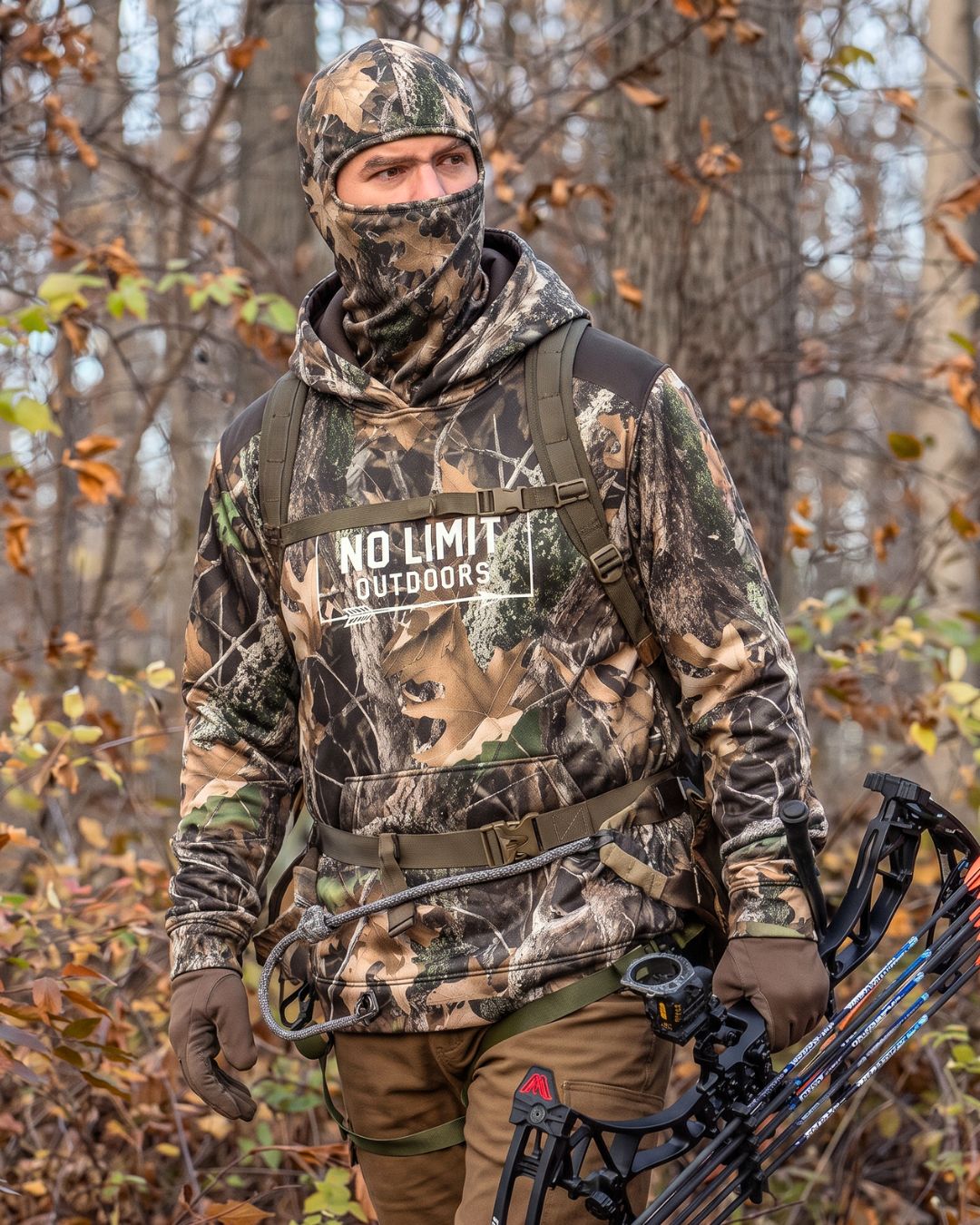 No Limit Outdoors Camo Balaclava Hoodie