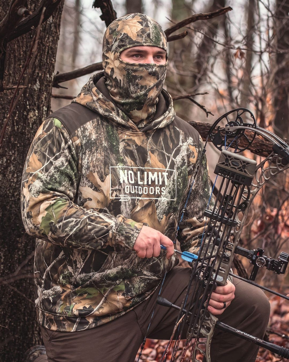 No Limit Outdoors Camo Balaclava Hoodie