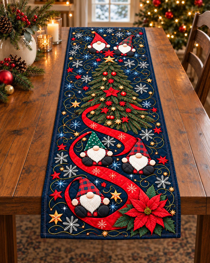 Midnight Way Christmas Characters Table Runner