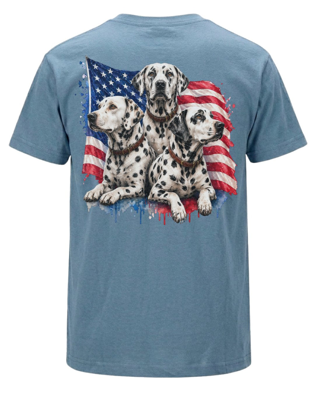 Patriotic Dalmatians Dog T-shirt