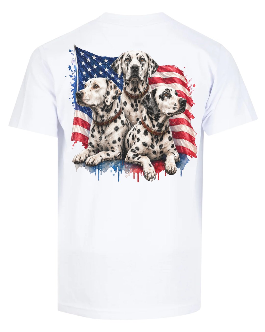 Patriotic Dalmatians Dog T-shirt
