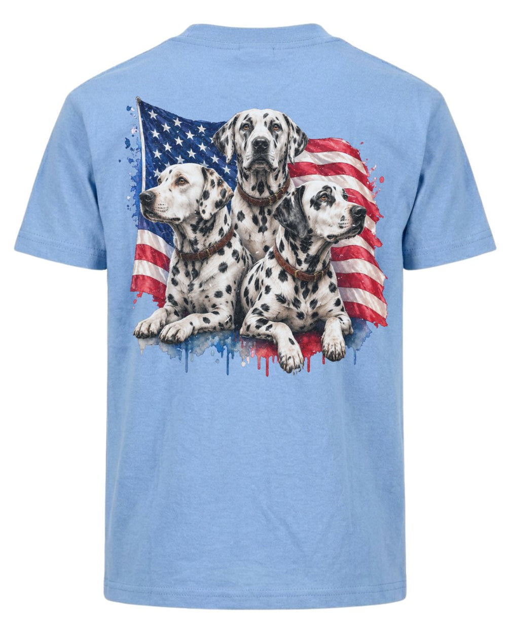 Patriotic Dalmatians Dog T-shirt