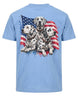 Patriotic Dalmatians Dog T-shirt