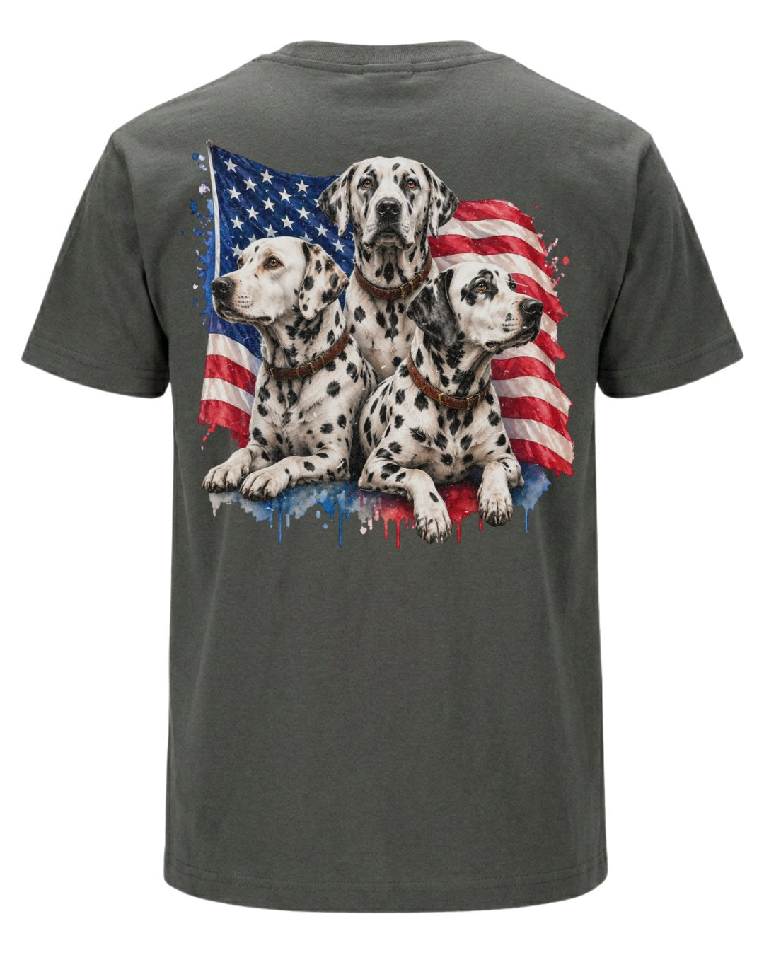 Patriotic Dalmatians Dog T-shirt