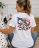 Patriotic Dalmatians Dog T-shirt