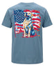 Patriotic Golden Retriever American Flag T-shirt