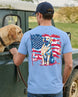 Patriotic Golden Retriever American Flag T-shirt