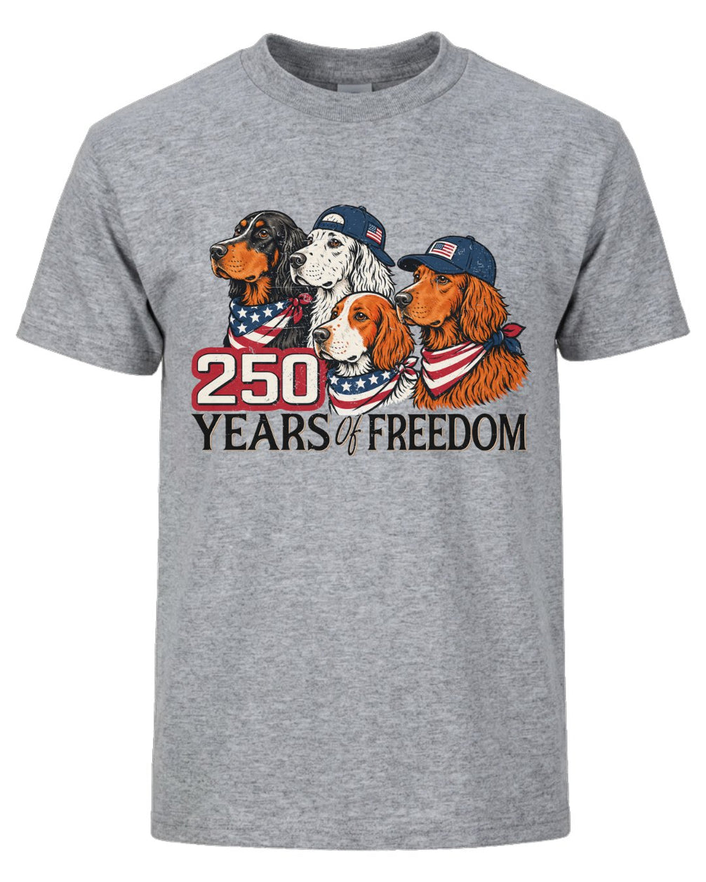 Patriotic Setters 250th Anniversary T-shirt