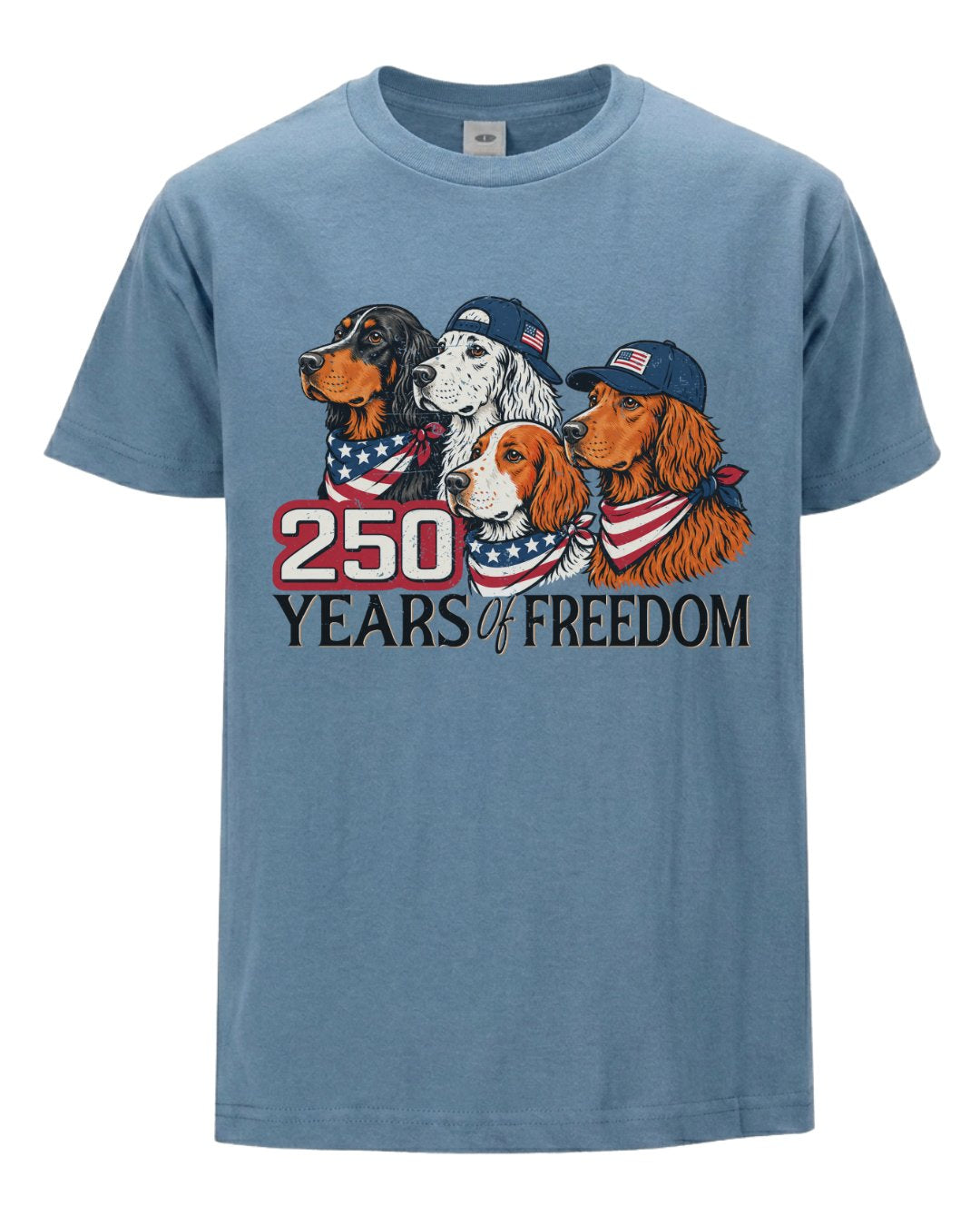 Patriotic Setters 250th Anniversary T-shirt