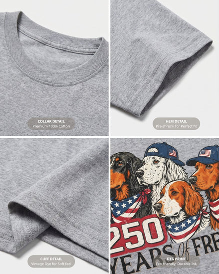Patriotic Setters 250th Anniversary T-shirt
