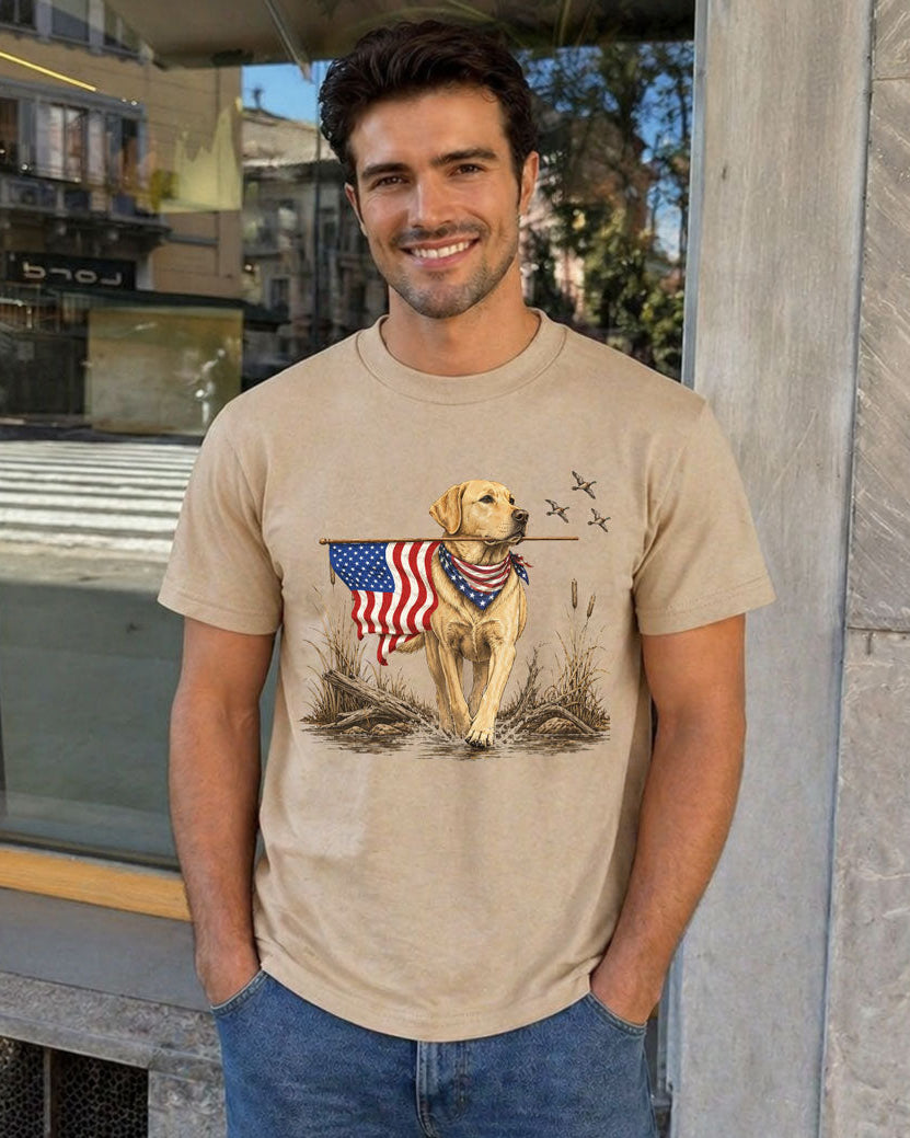 Patriotic Dog Hunting T-shirt