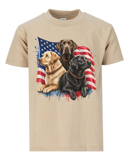 Patriotic Labrador Dogs T-shirt