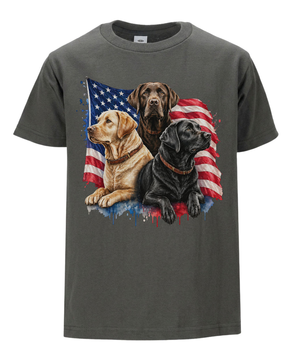 Patriotic Labrador Dogs T-shirt