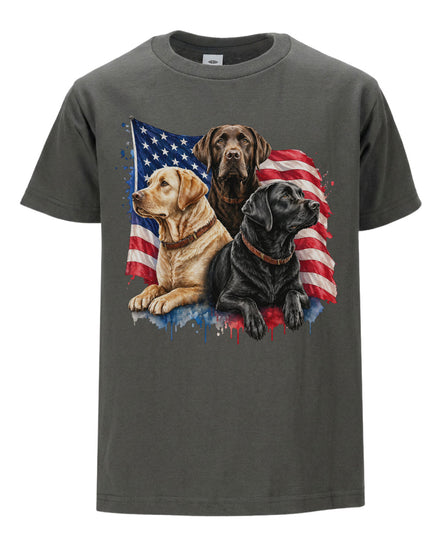 Patriotic Labrador Dogs T-shirt