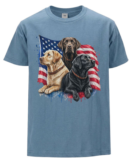 Patriotic Labrador Dogs T-shirt