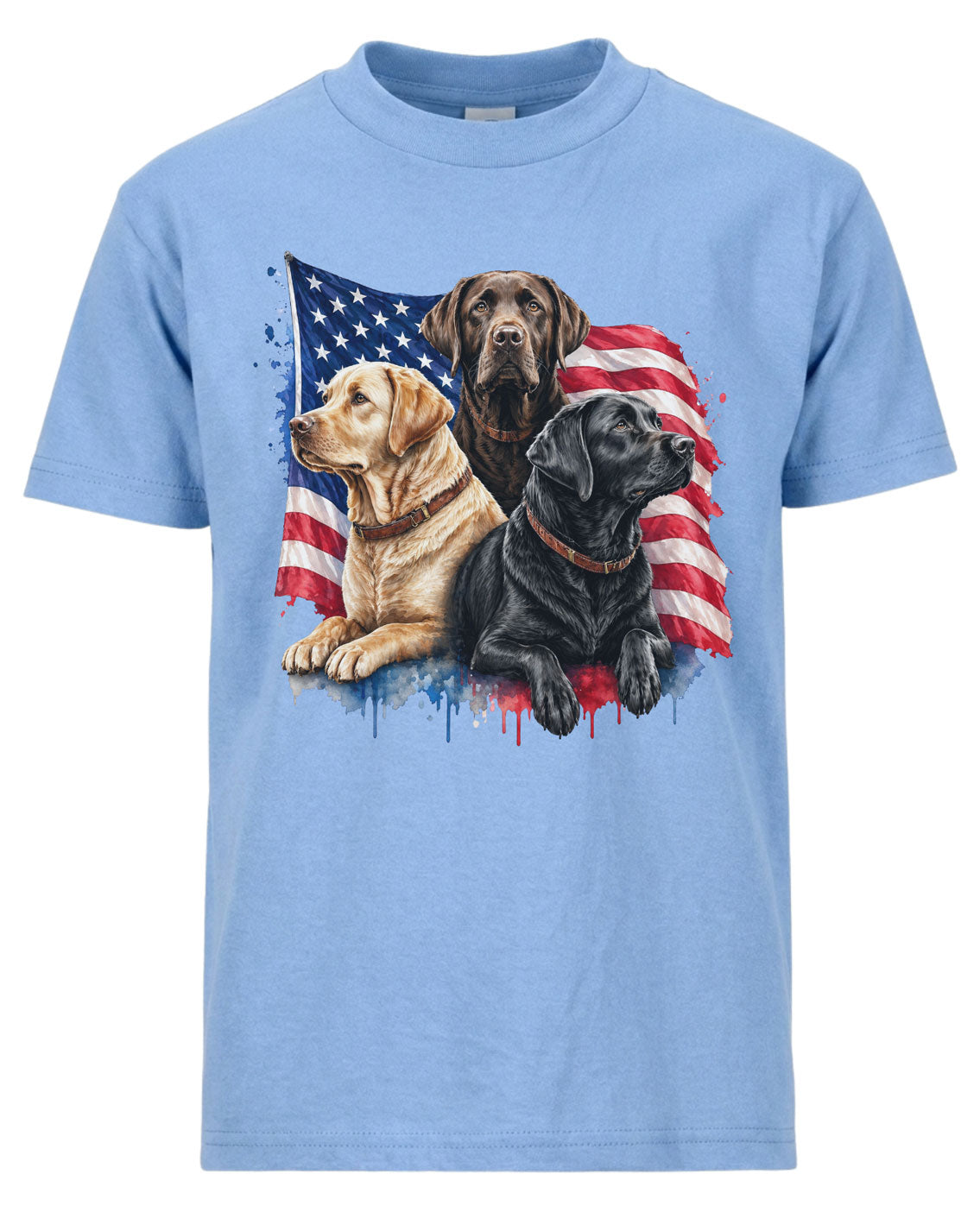 Patriotic Labrador Dogs T-shirt