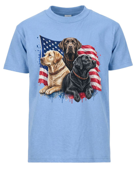 Patriotic Labrador Dogs T-shirt