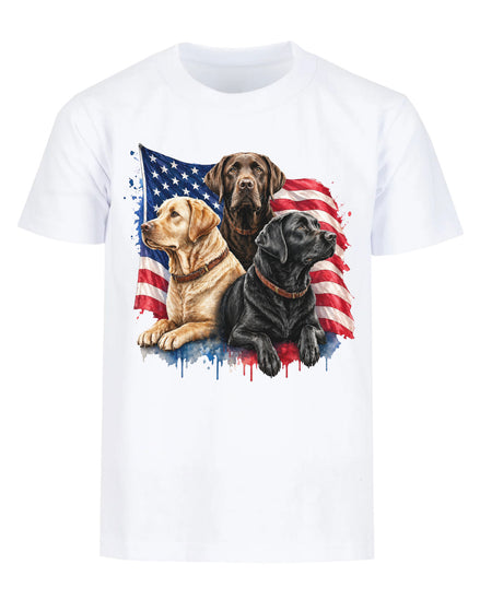 Patriotic Labrador Dogs T-shirt