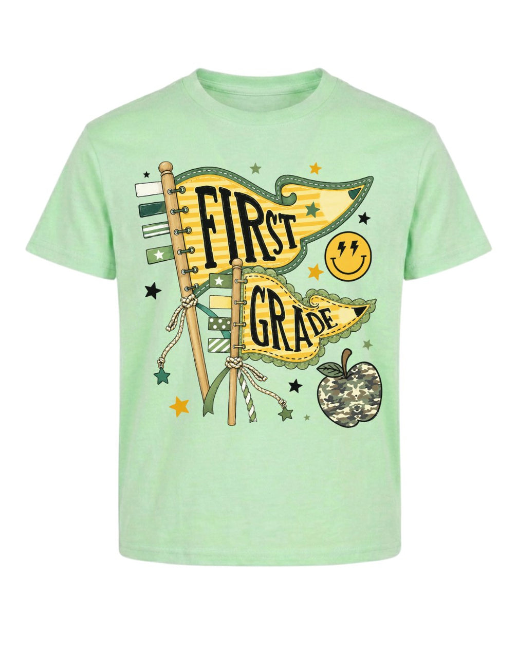 Pennant Flag Fifth Grade Youth Tee