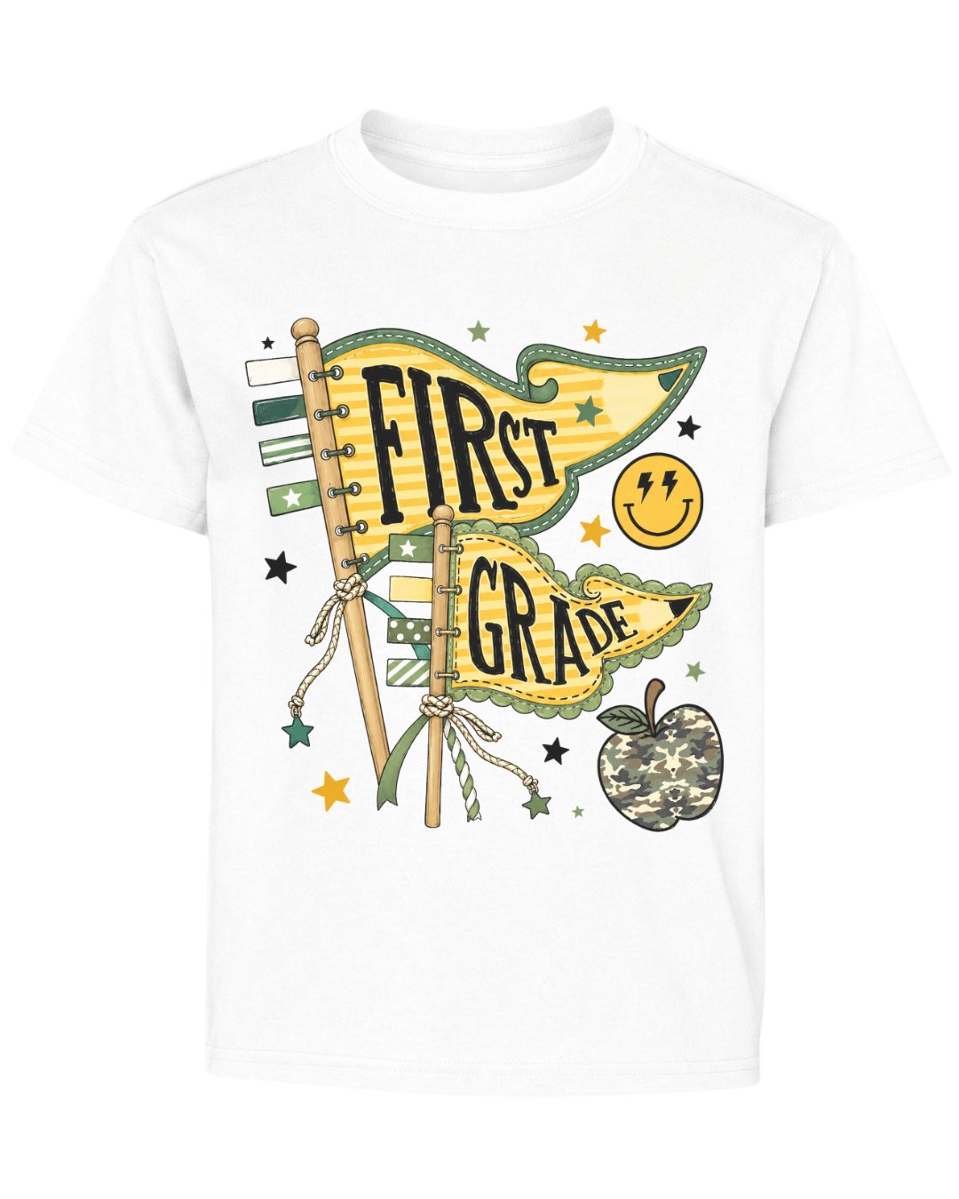 Pennant Flag Fifth Grade Youth Tee