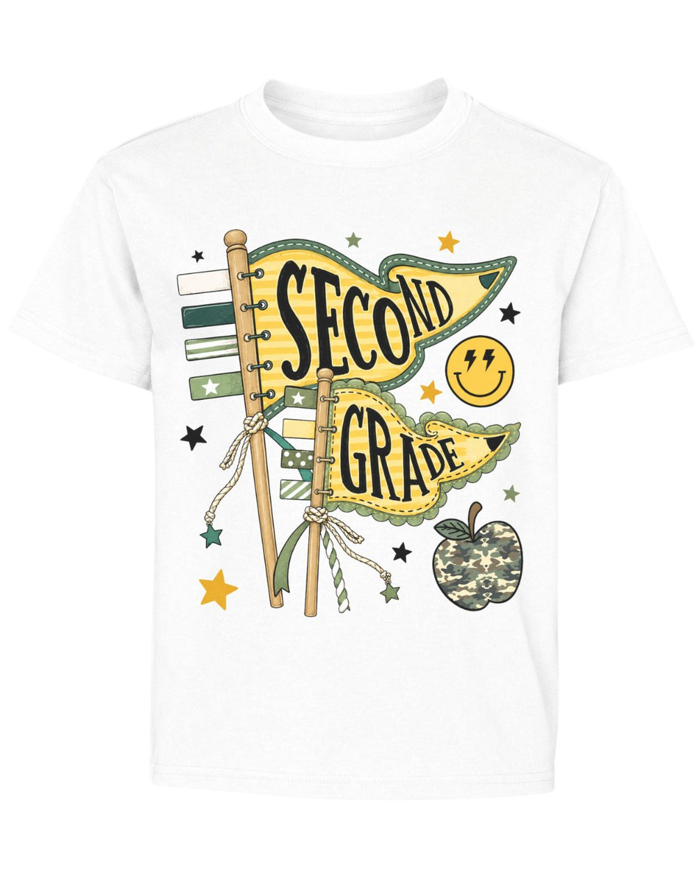 Pennant Flag Fifth Grade Youth Tee