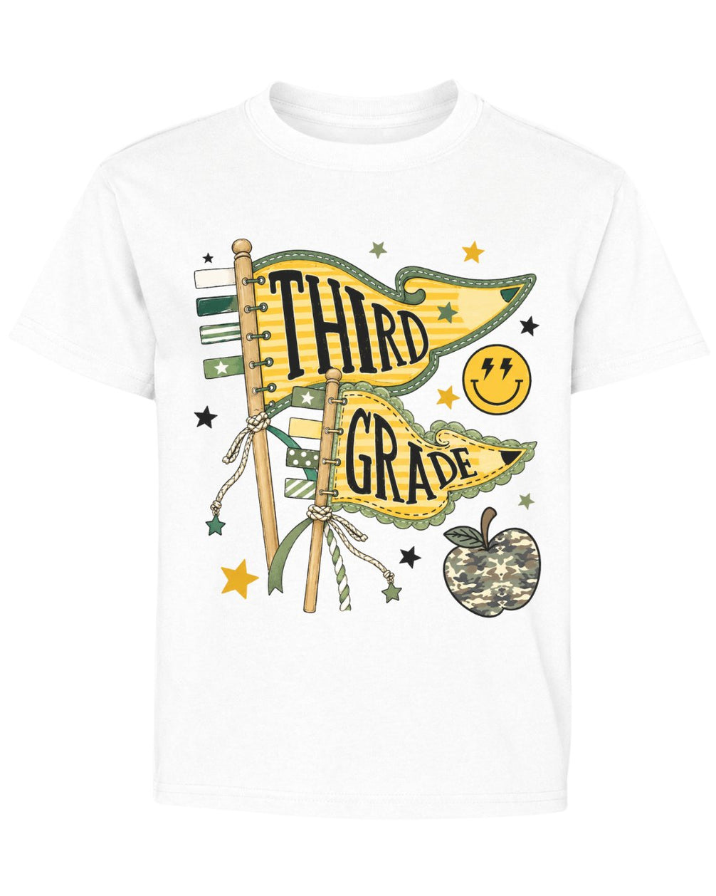Pennant Flag Fifth Grade Youth Tee