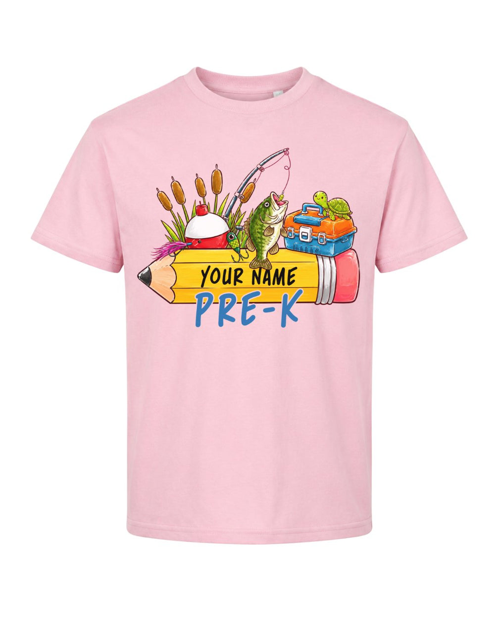 Personalizable Little Fisherman Back To School Youth Tee