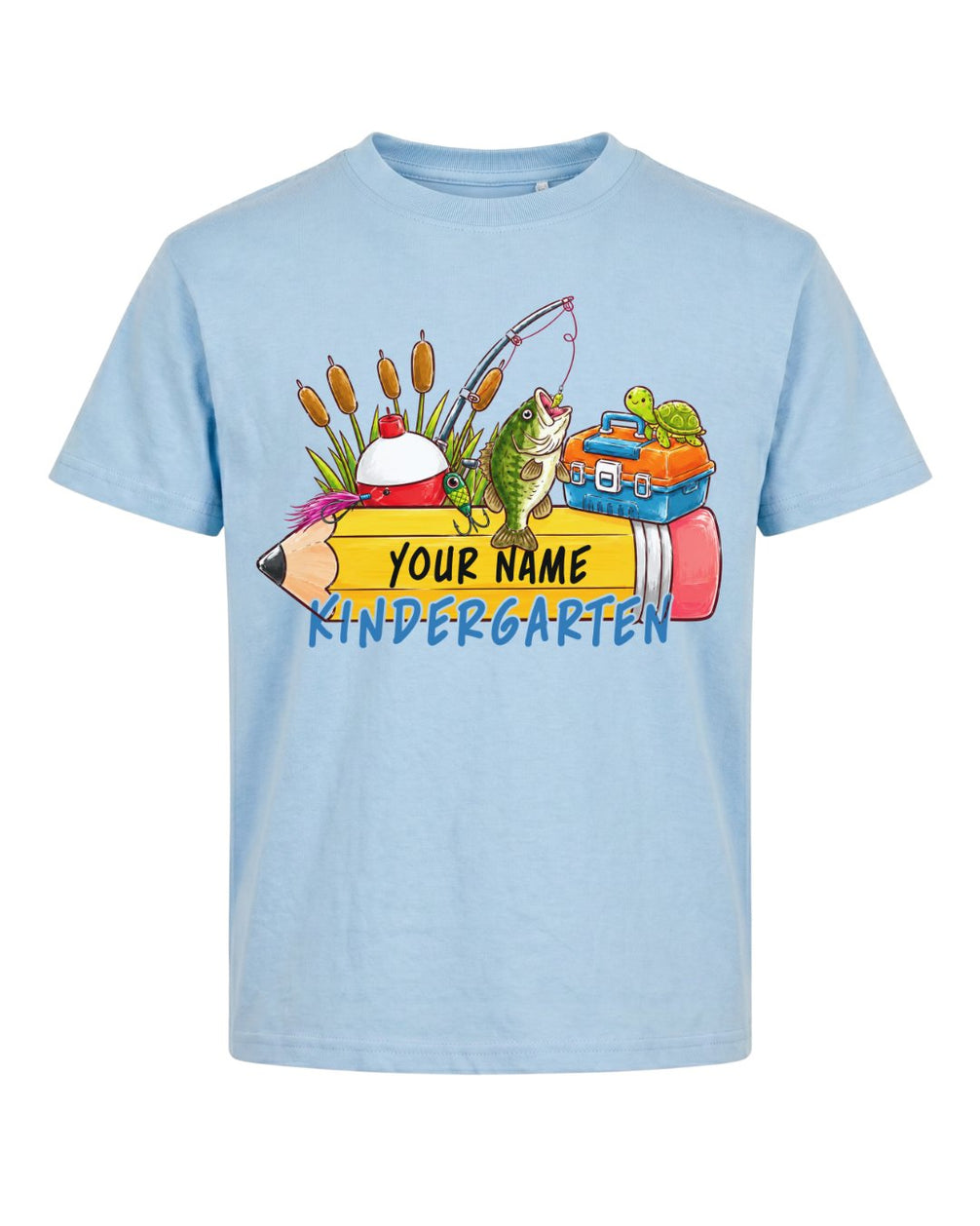 Personalizable Little Fisherman Back To School Youth Tee