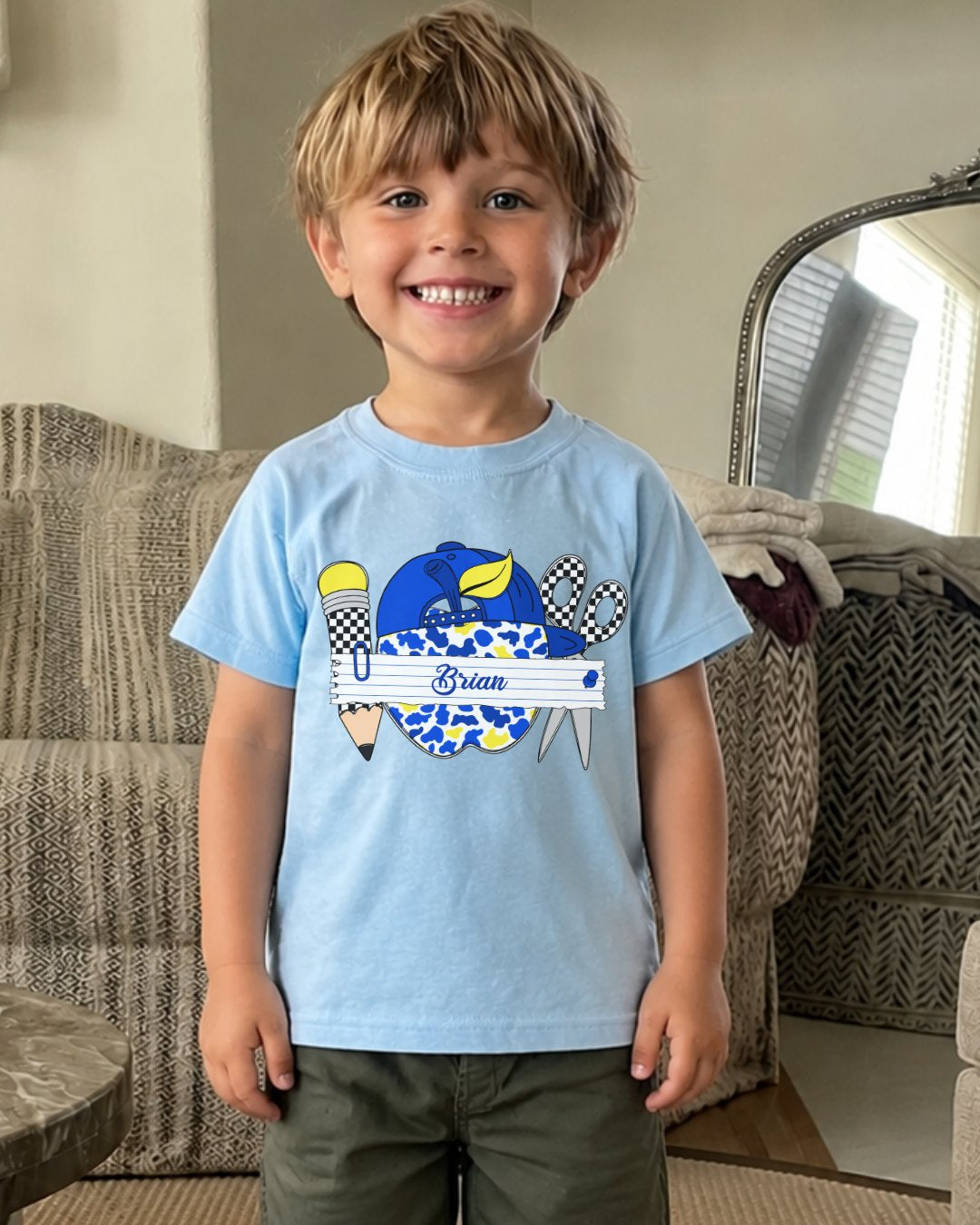 Personalizable Little Hunter Back To School Youth Tee