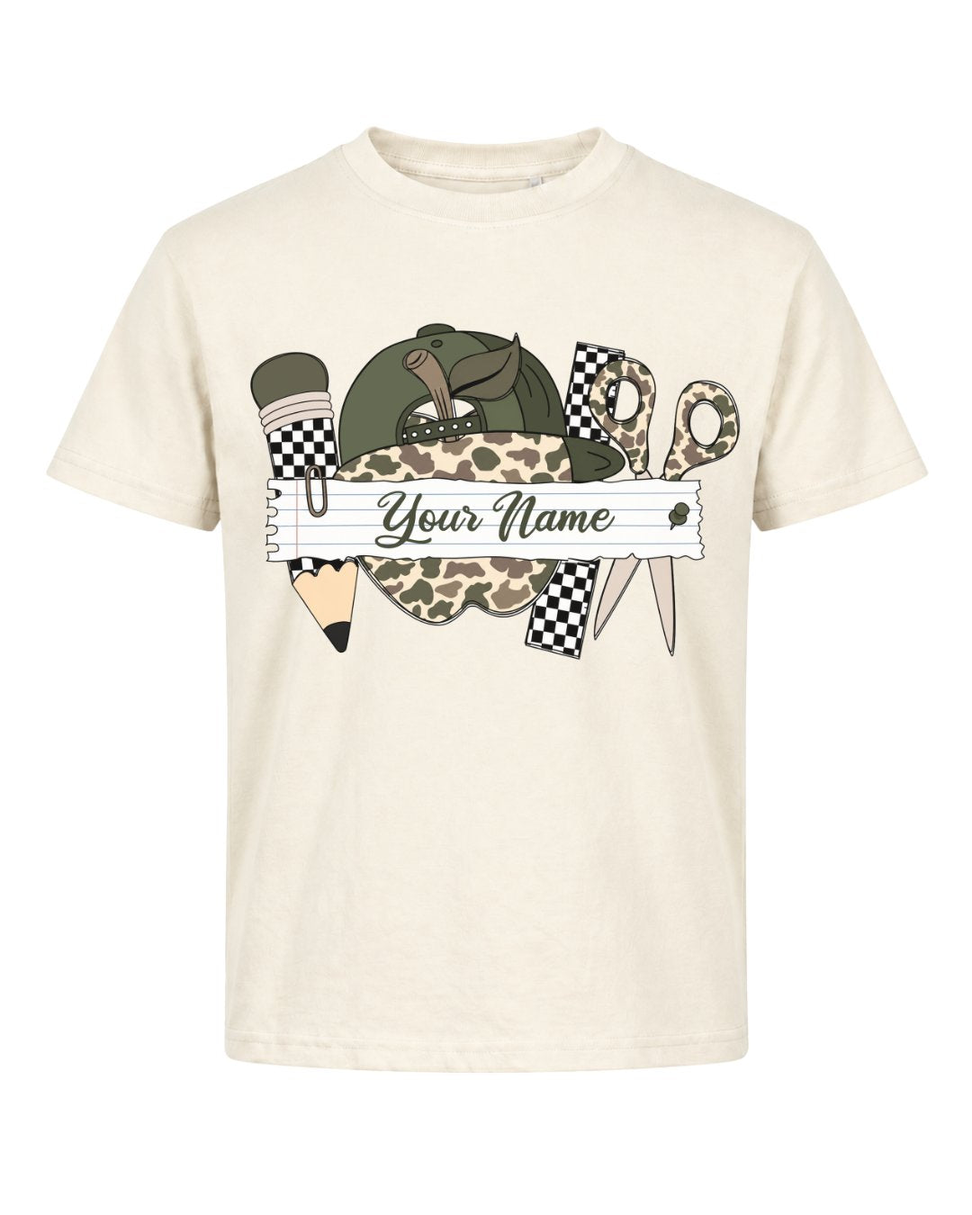 Personalizable Little Hunter Back To School Youth Tee