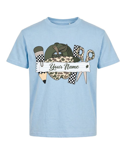 Personalizable Little Hunter Back To School Youth Tee
