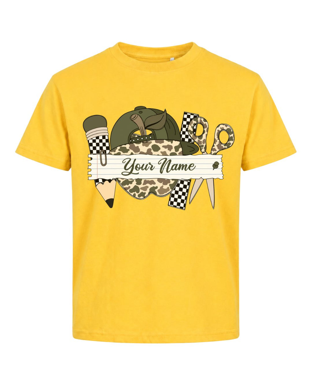Personalizable Little Hunter Back To School Youth Tee