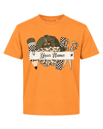 Personalizable Little Hunter Back To School Youth Tee