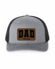 Personalized Dad Trucker Hat with Leather Patch