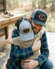 Personalized Dad Trucker Hat with Leather Patch