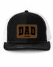 Personalized Dad Trucker Hat with Leather Patch