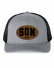 Personalized Dad Trucker Hat with Leather Patch