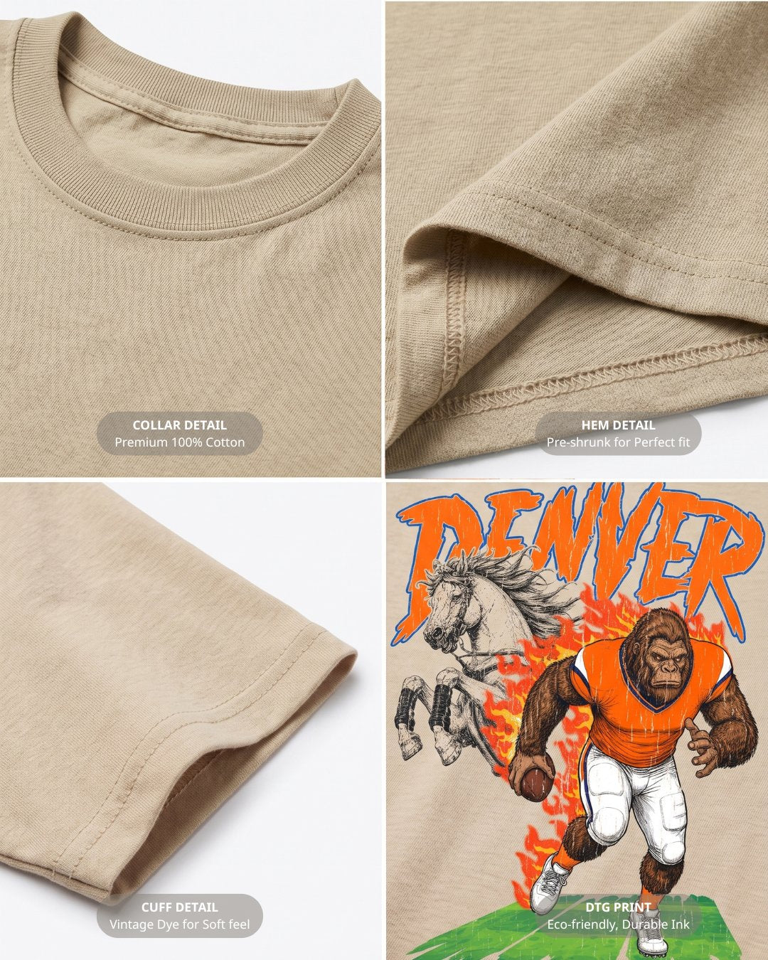 Personalized Denver Phantom Inferno Football T-shirt