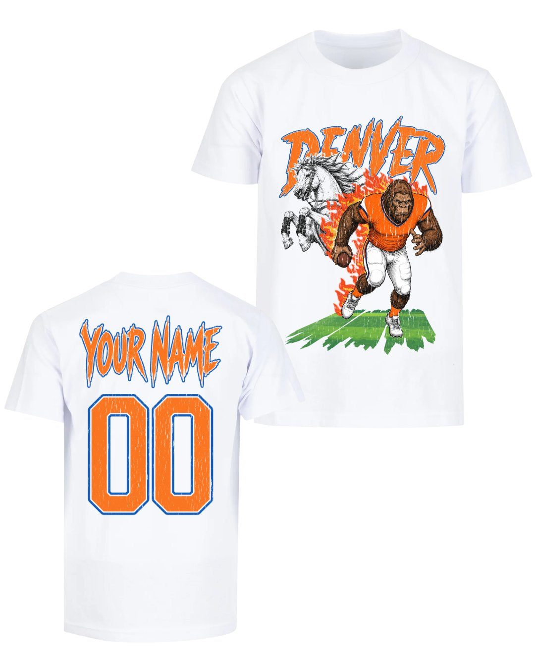 Personalized Denver Phantom Inferno Football T-shirt