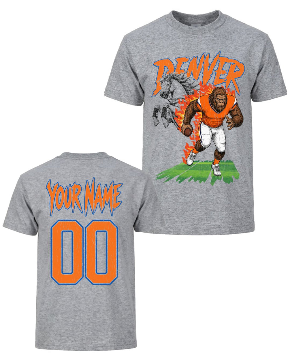 Personalized Denver Phantom Inferno Football T-shirt