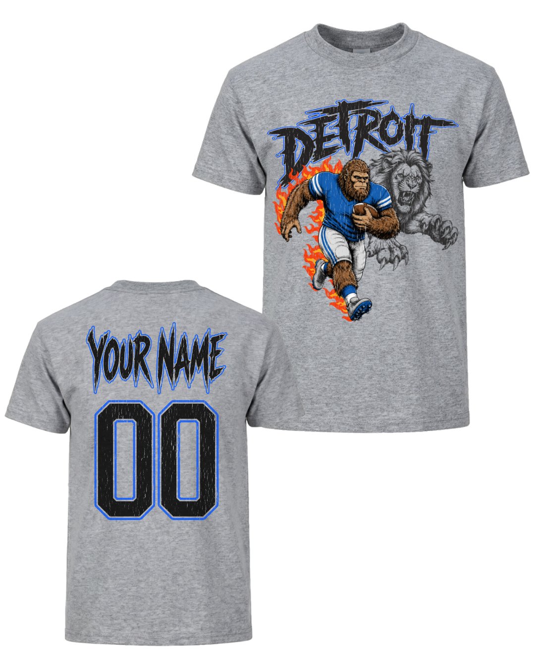 Personalized Detroit Phantom Inferno Football T-shirt