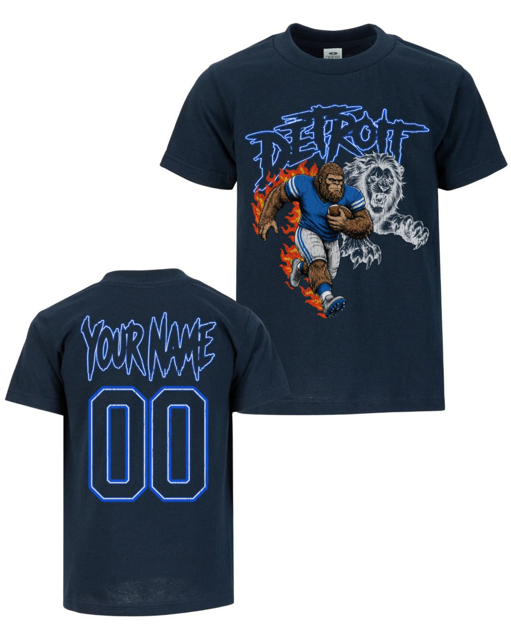 Personalized Detroit Phantom Inferno Football T-shirt