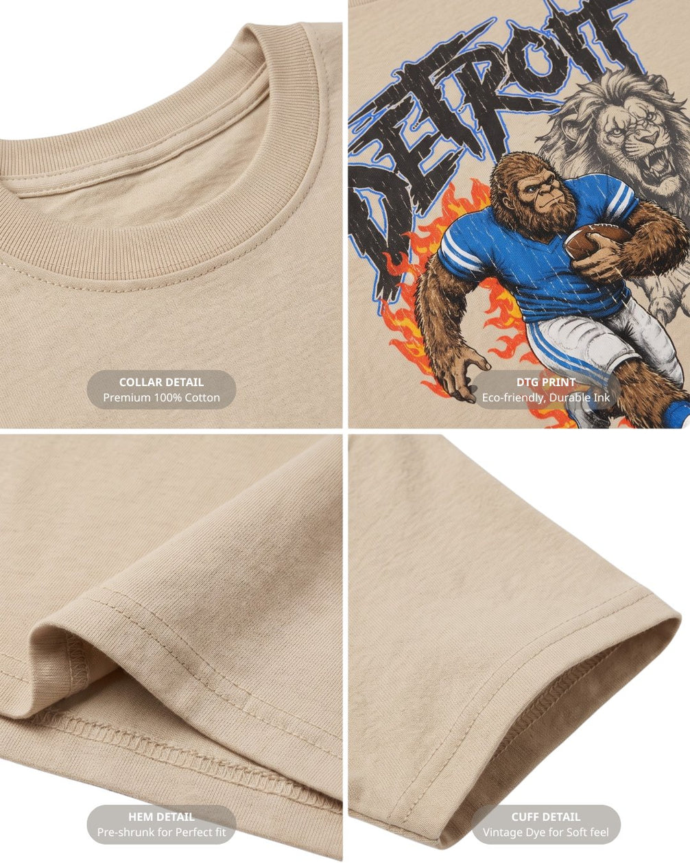 Personalized Detroit Phantom Inferno Football T-shirt