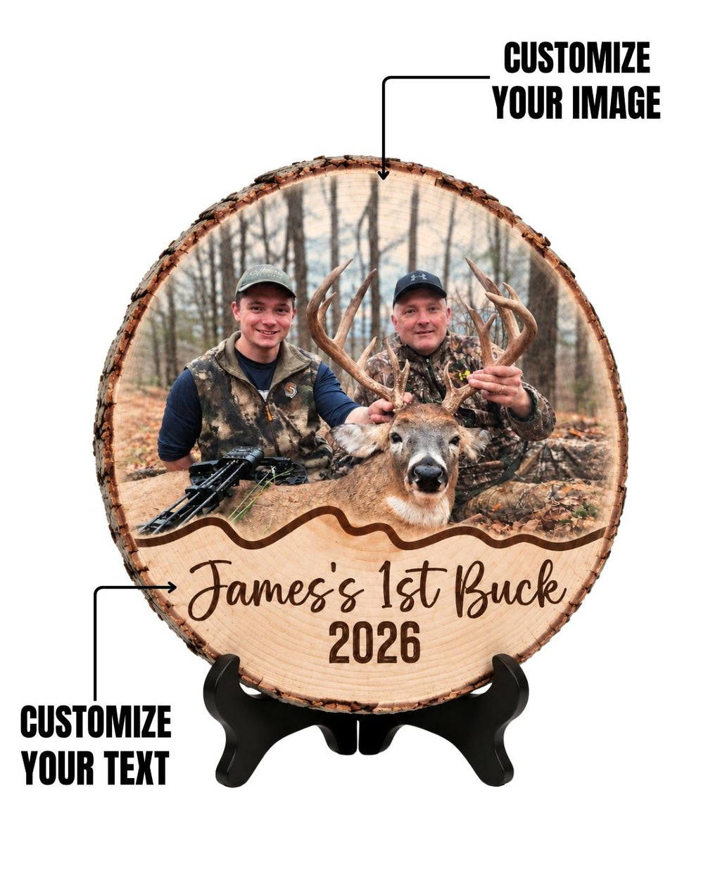 Personalized First Hunting Harvest Wood Plaque