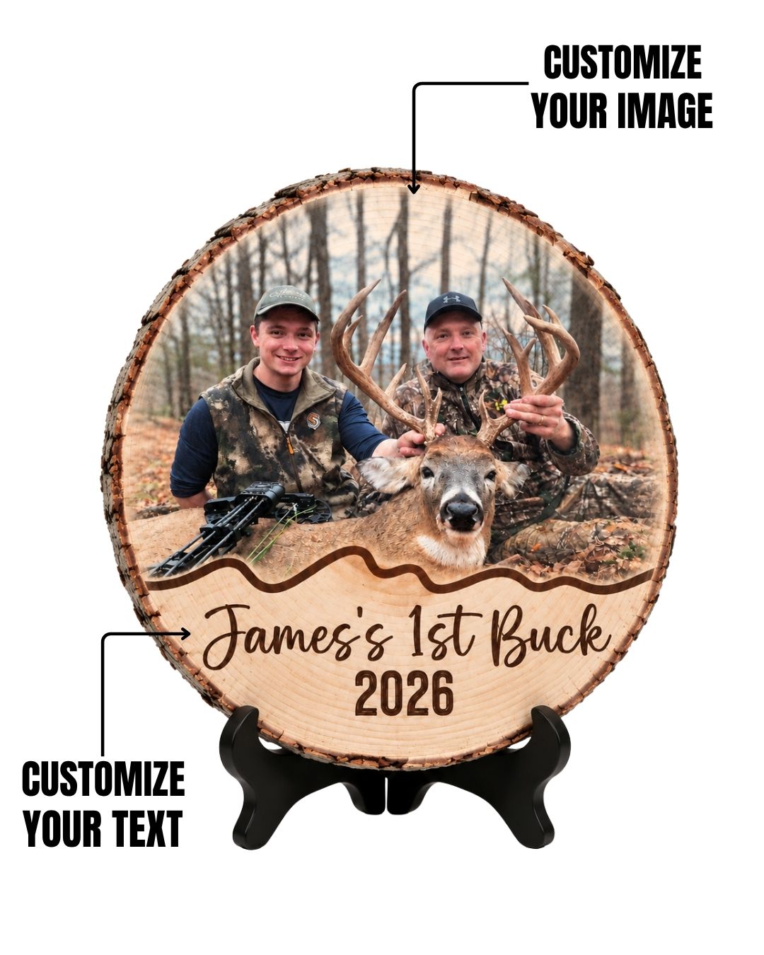 Personalized First Hunting Harvest Wood Plaque
